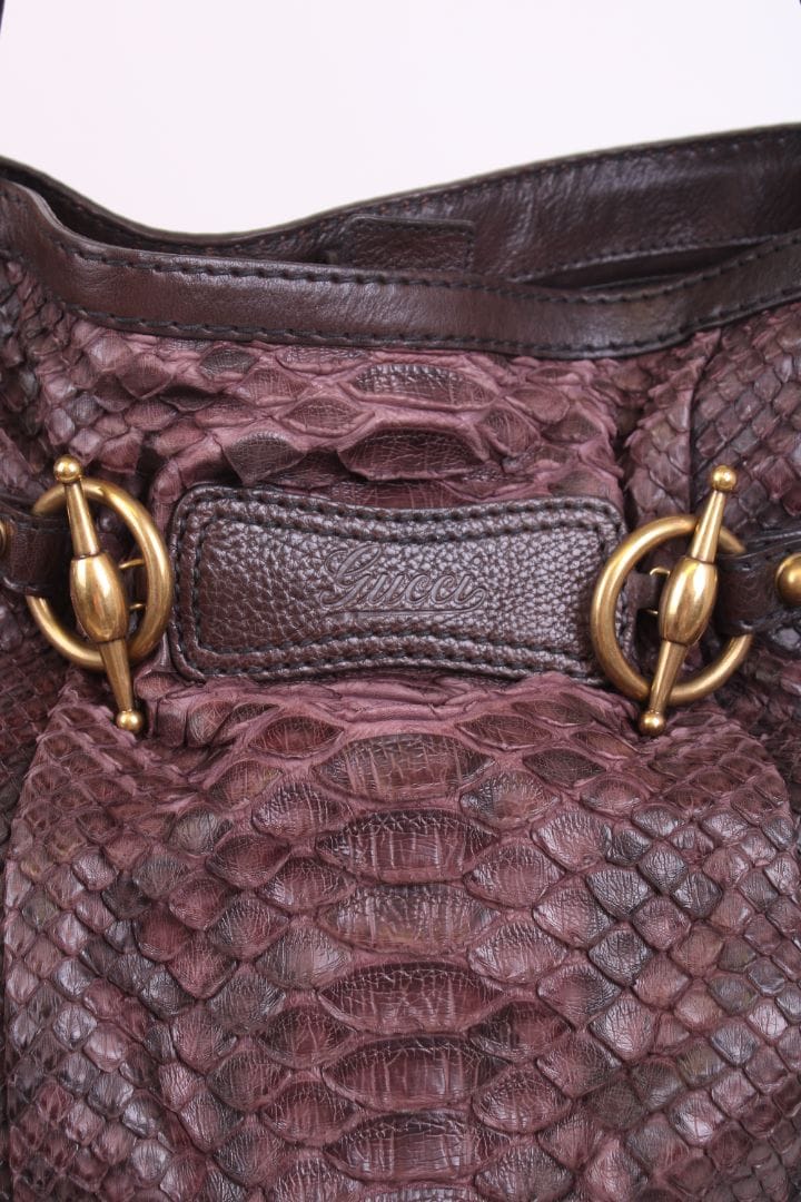 Gucci Gucci Jockey Hobo Aubergine