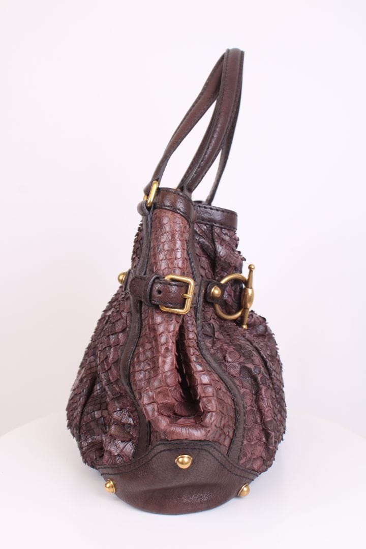Gucci Gucci Jockey Hobo Aubergine