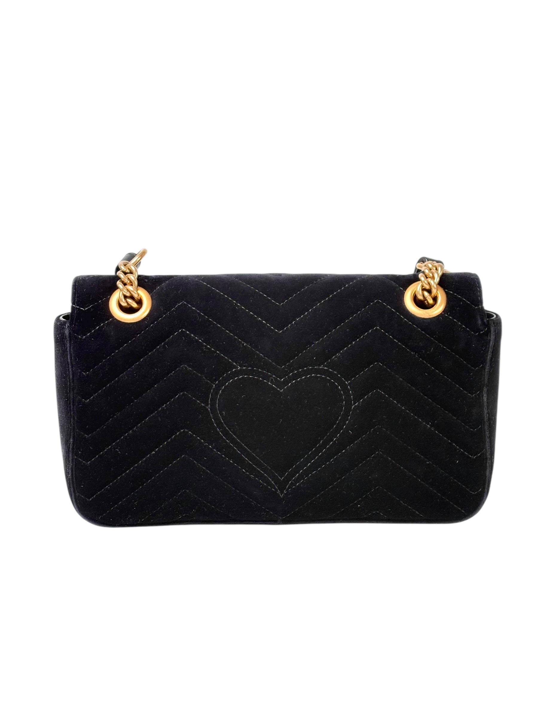 Gucci Gucci Marmont Small Bag Black Velvet