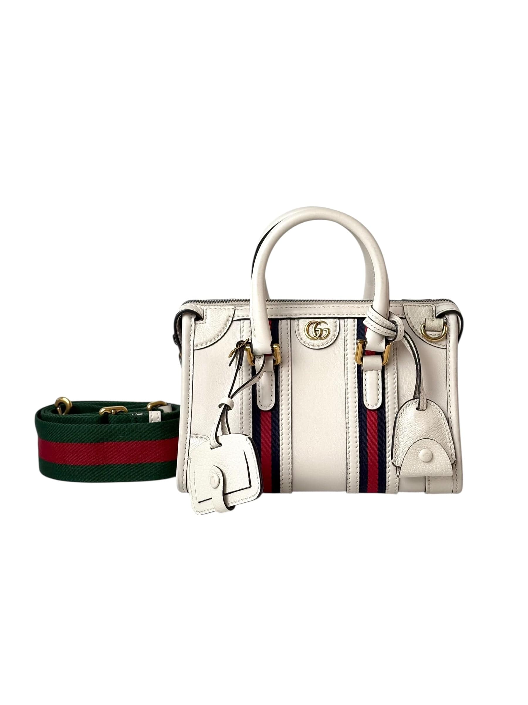 Gucci Gucci Ophidia Top Handle Bag With Strap