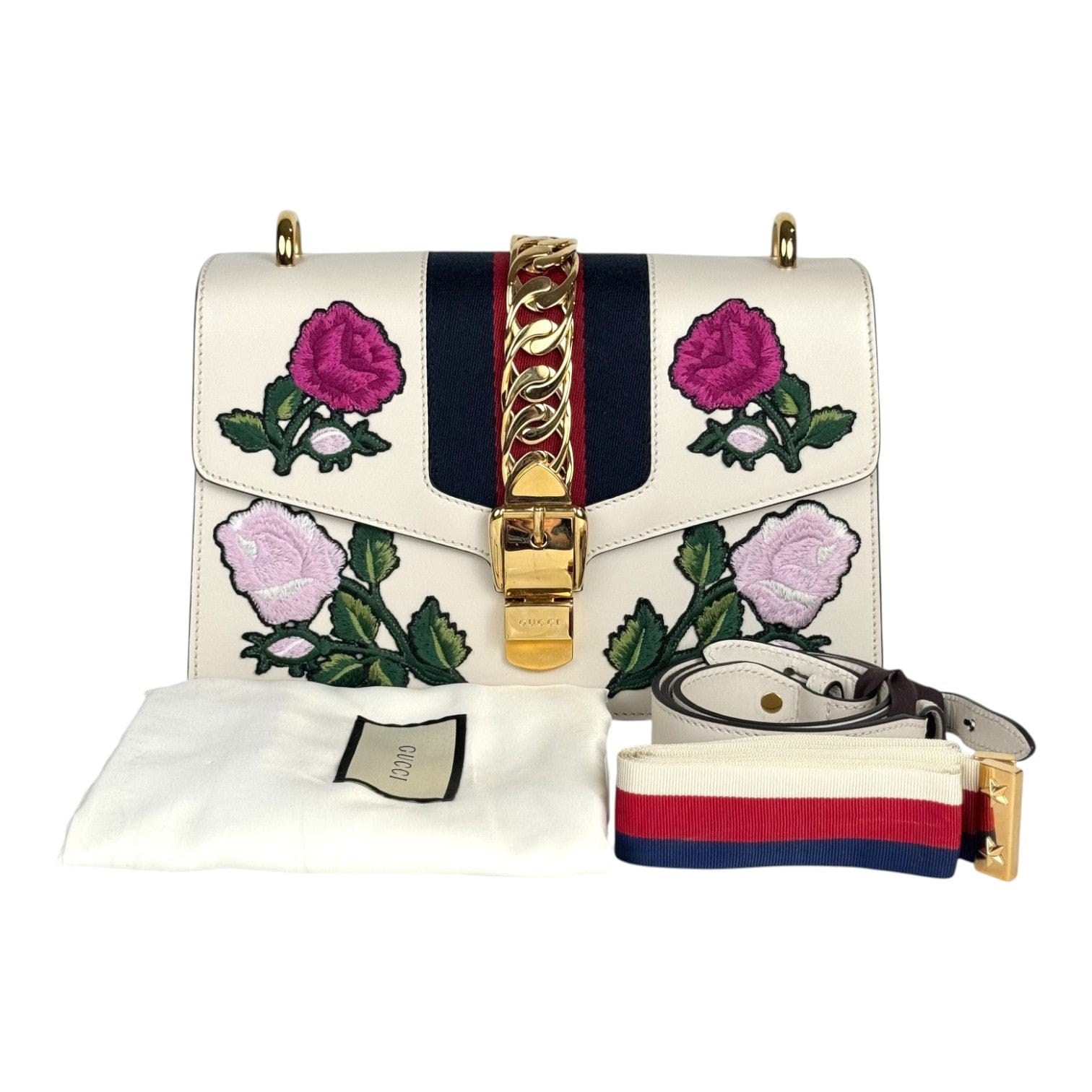 Gucci Gucci Sylvie White Small Bag
