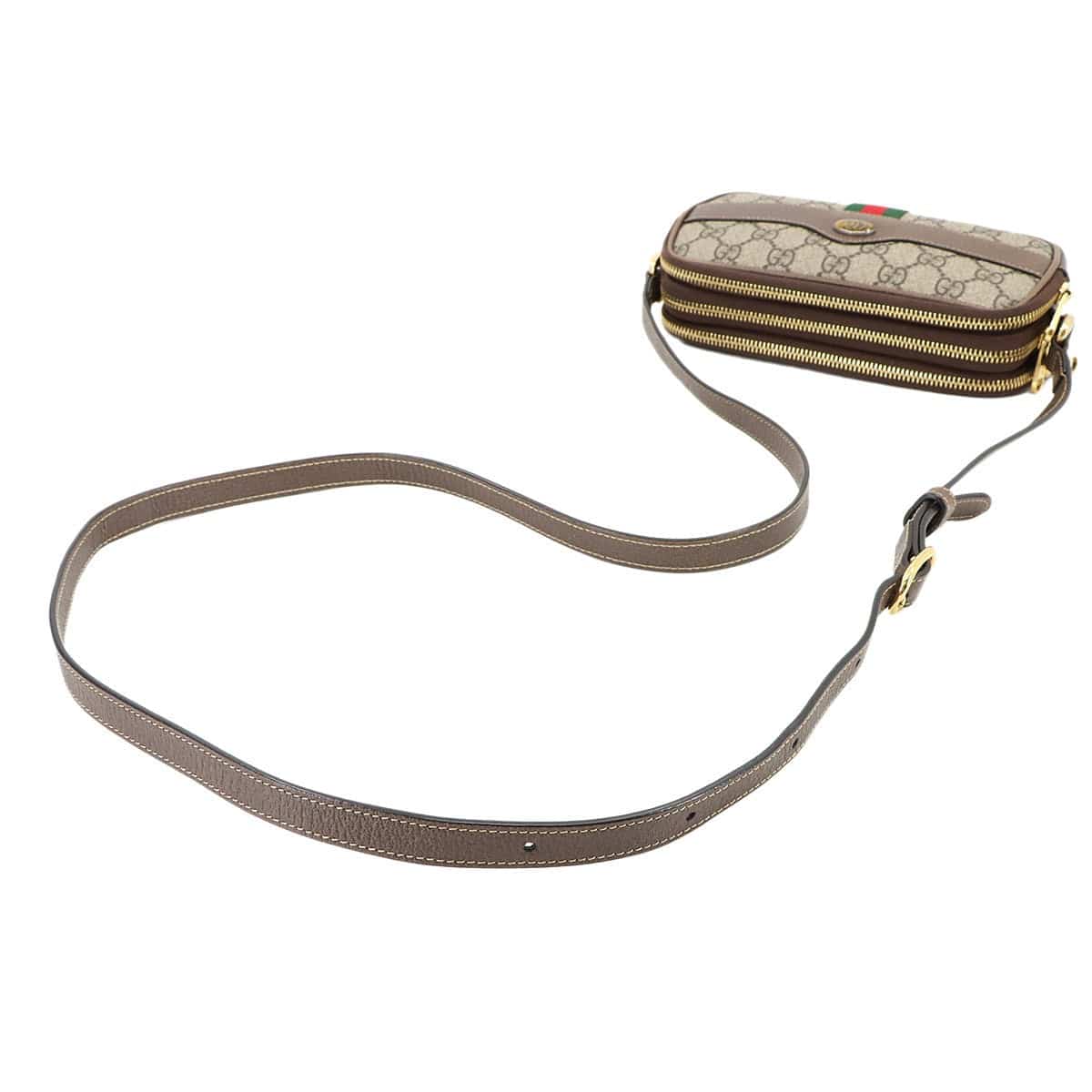 GUCCI GUCCI Ophidia Mini Shoulder Bag GG Supreme Canvas Beige Brown 546597 90296691