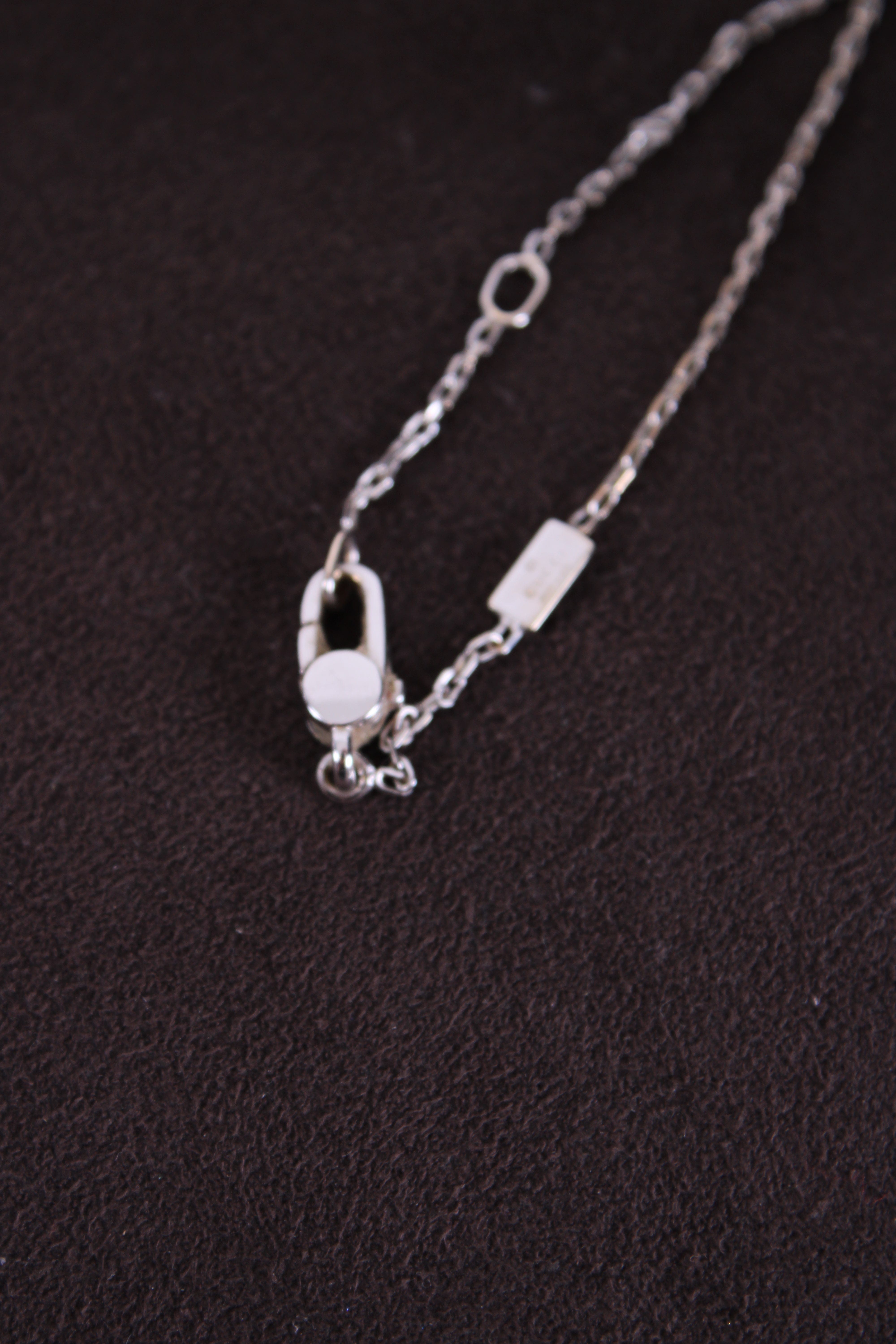 Gucci Gucci Diamond Split Cross Necklace 18ct White Gold