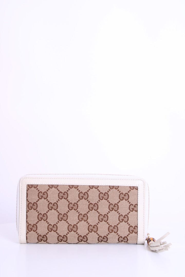 Gucci Gucci Purse With Bamboo Tassel Zip Brown Monogram