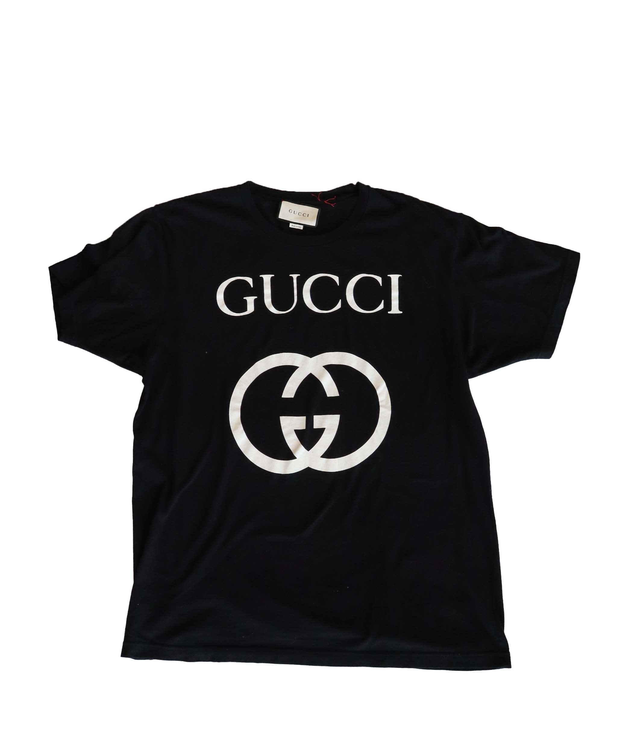 Gucci Gucci Black Logo Tshirt - RJC3765