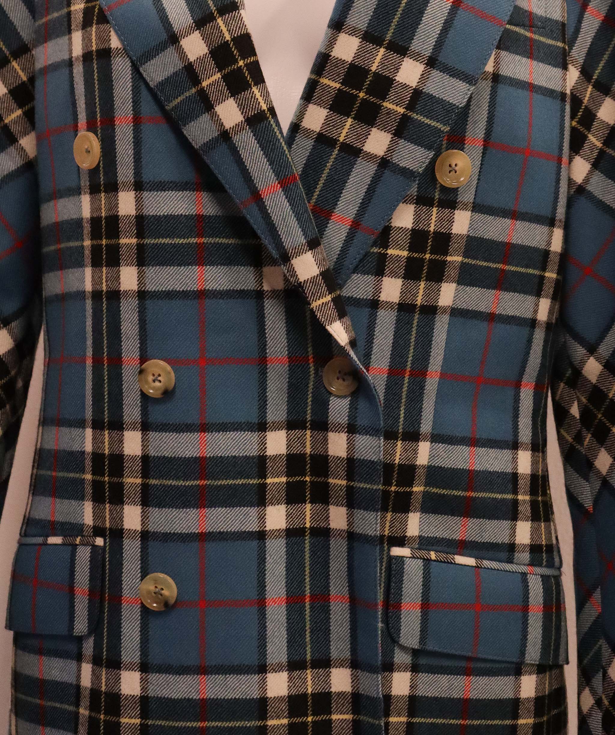 Gucci GUCCI Blue tartan jacket AGC2344