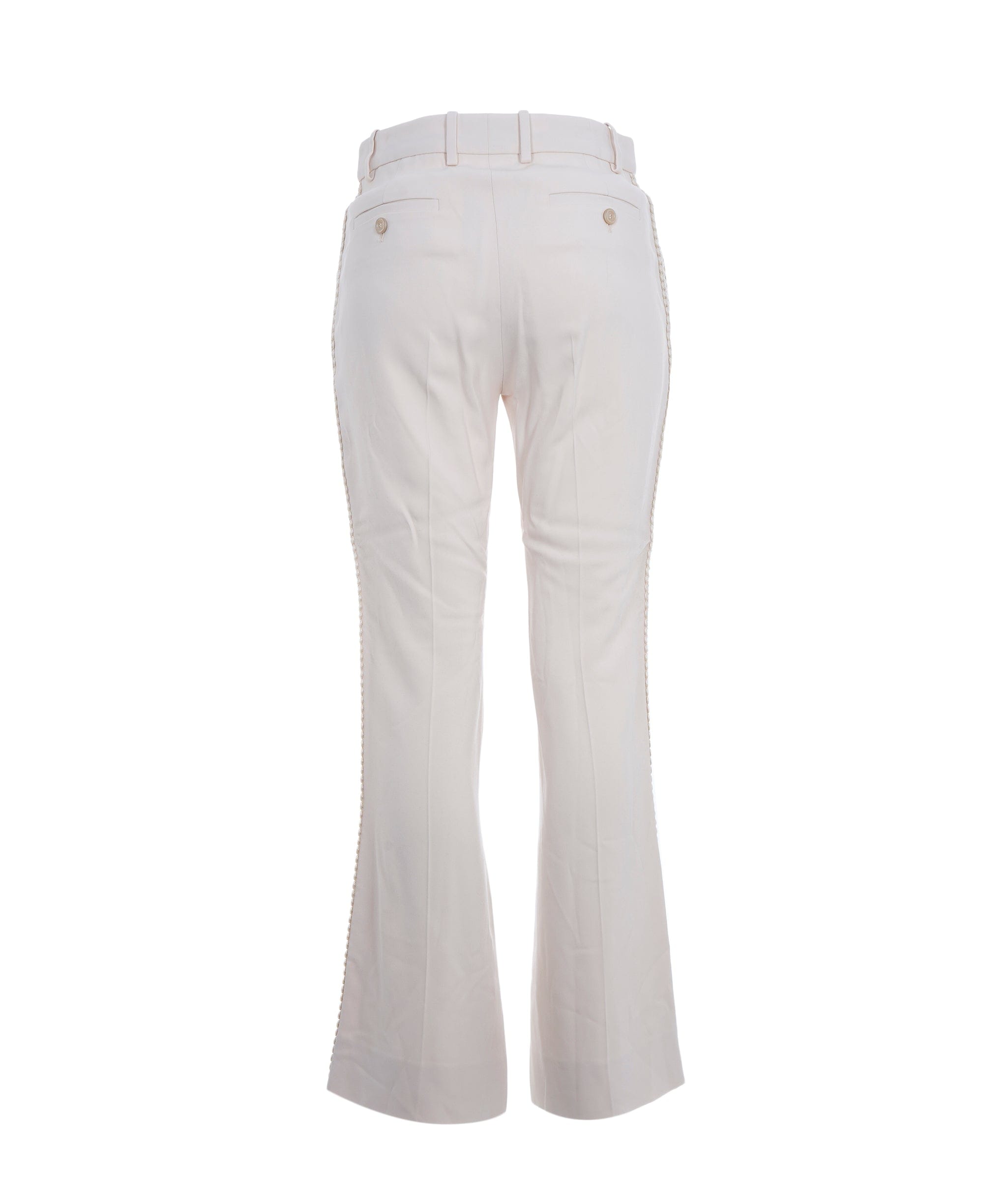Gucci Gucci Cream Lace Detailed Trousers ALC2686
