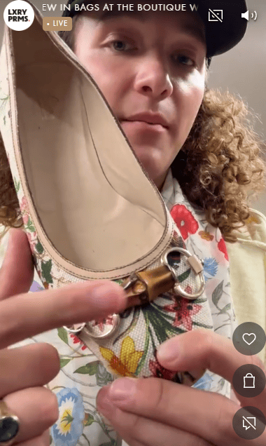Gucci Gucci Floral Print Ballet Flats Cream/ Multi Colured 40