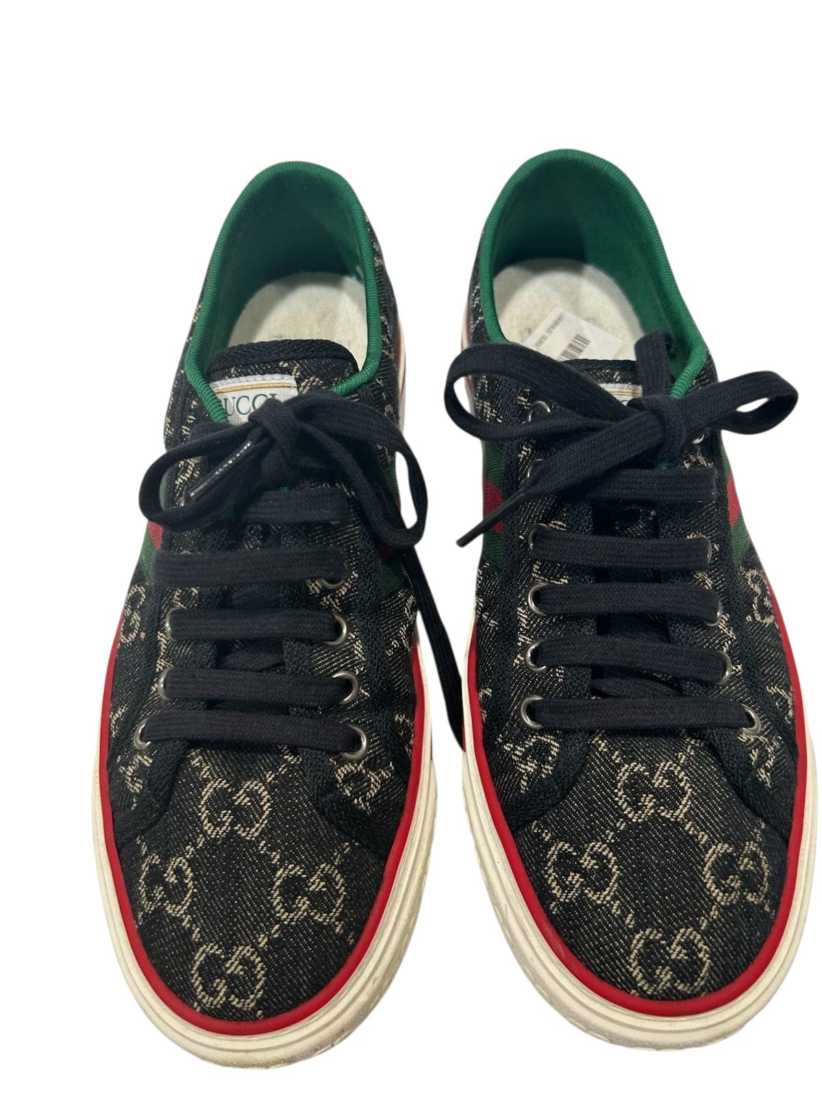 Gucci Gucci GG Black Canvas Trainers - 38