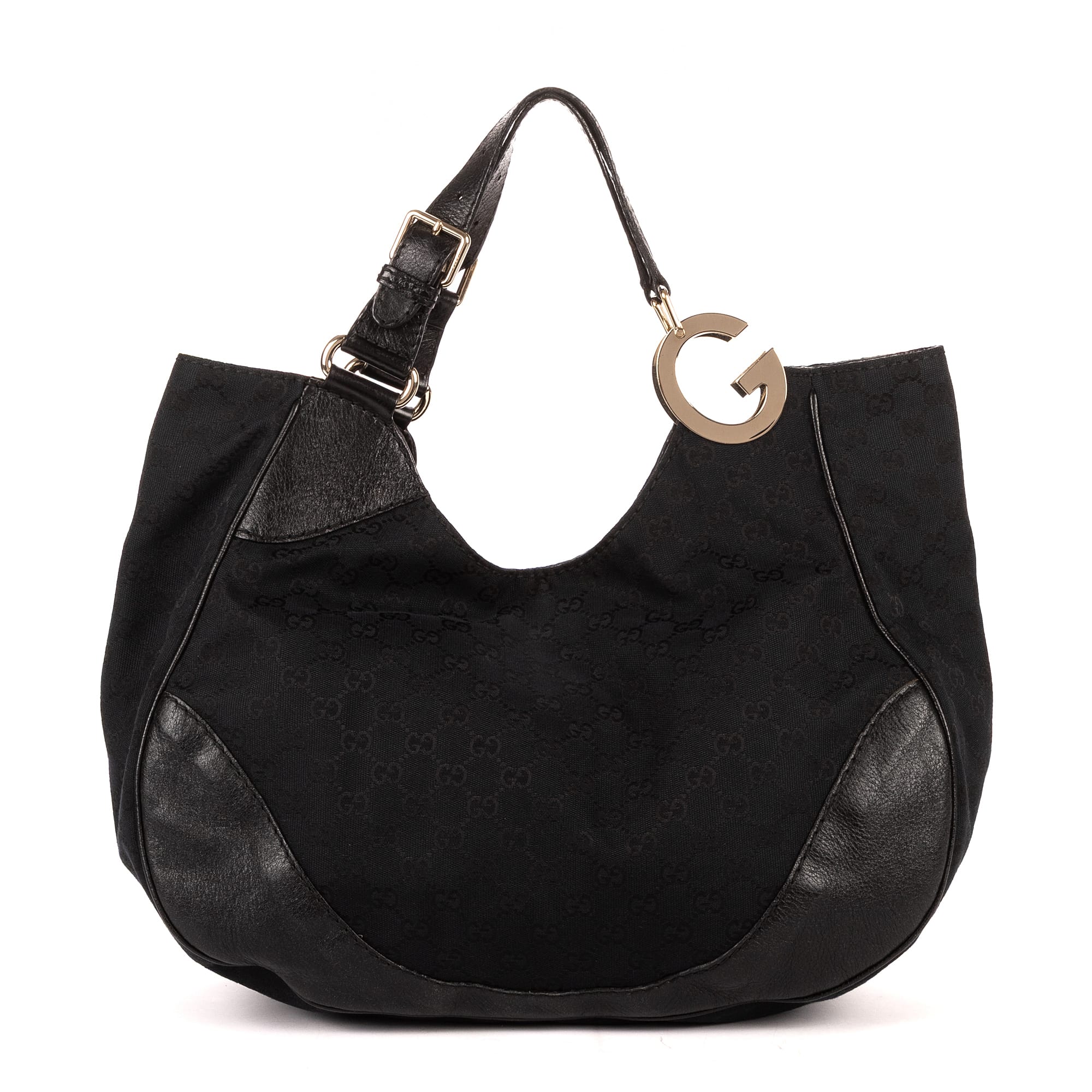 Gucci Gucci Black Canvas Charlotte Tote ABC2115