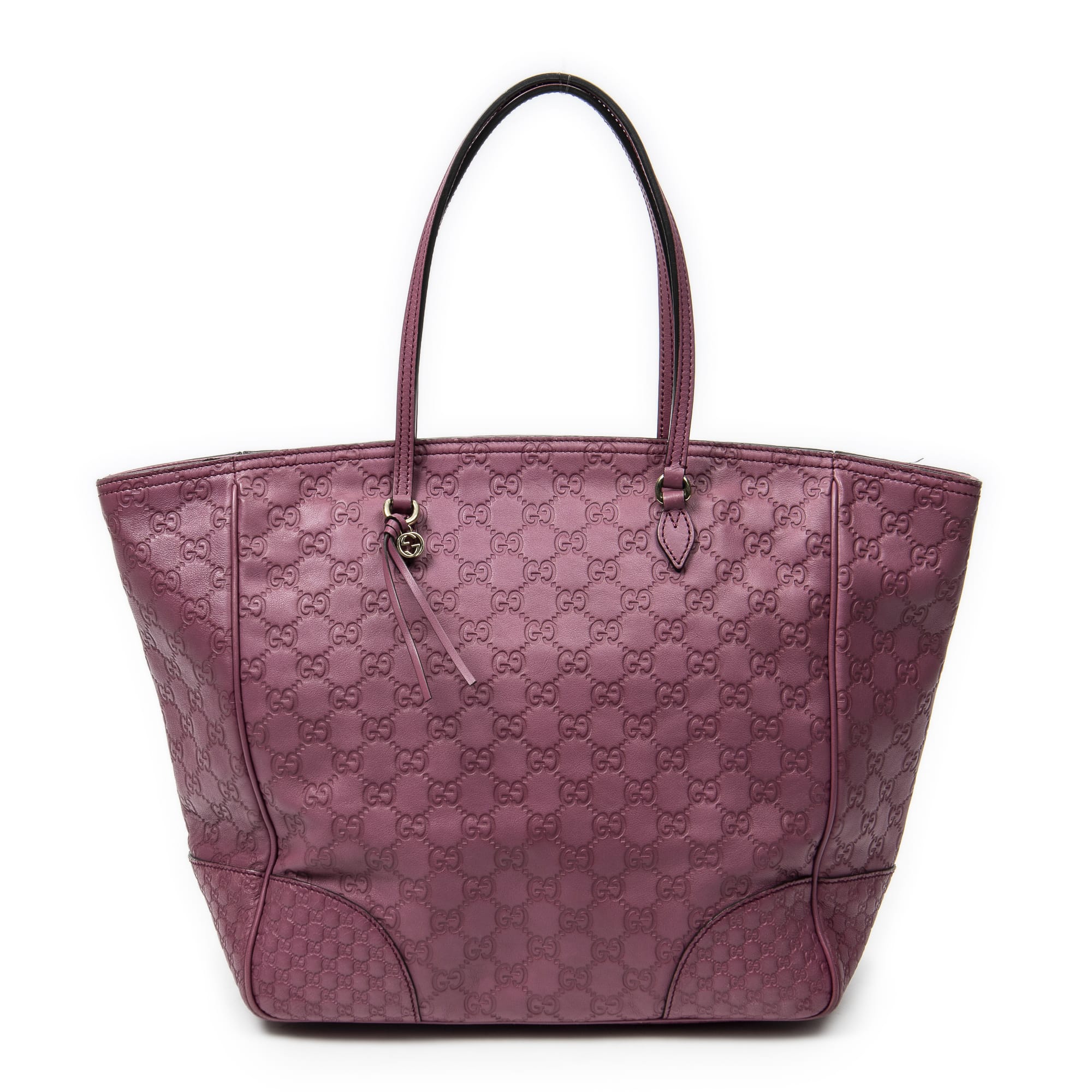 Gucci Gucci Purple Calf Leather Bree Tote ABC3718