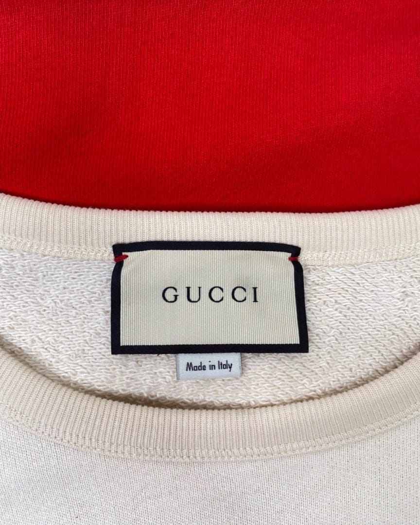 Gucci cream red Gucci Sweatshirt, M