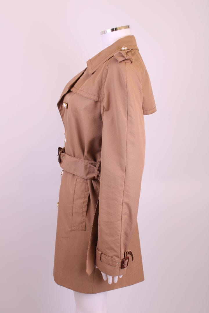 Gucci Gucci Pearl Button Trench Beige L