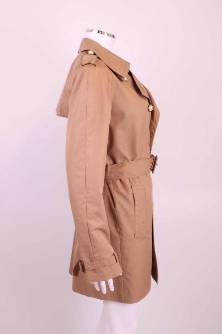 Gucci Gucci Pearl Button Trench Beige L