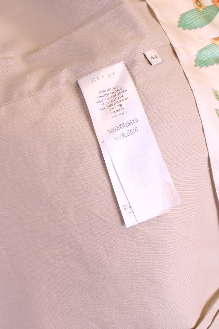 Gucci Gucci Pearl Button Trench Beige L