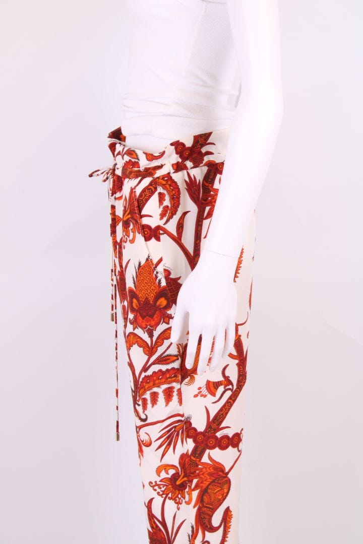 Gucci Gucci Print Trousers White/ Orange M