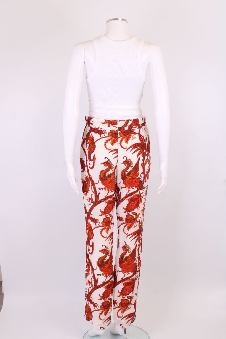 Gucci Gucci Print Trousers White/ Orange M