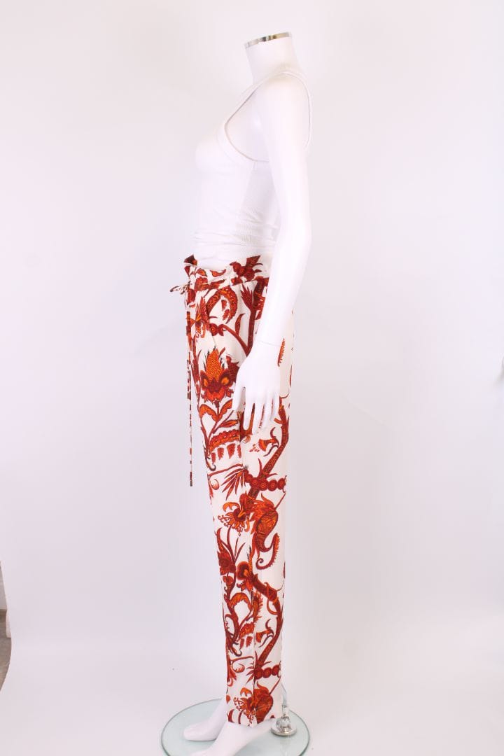 Gucci Gucci Print Trousers White/ Orange M