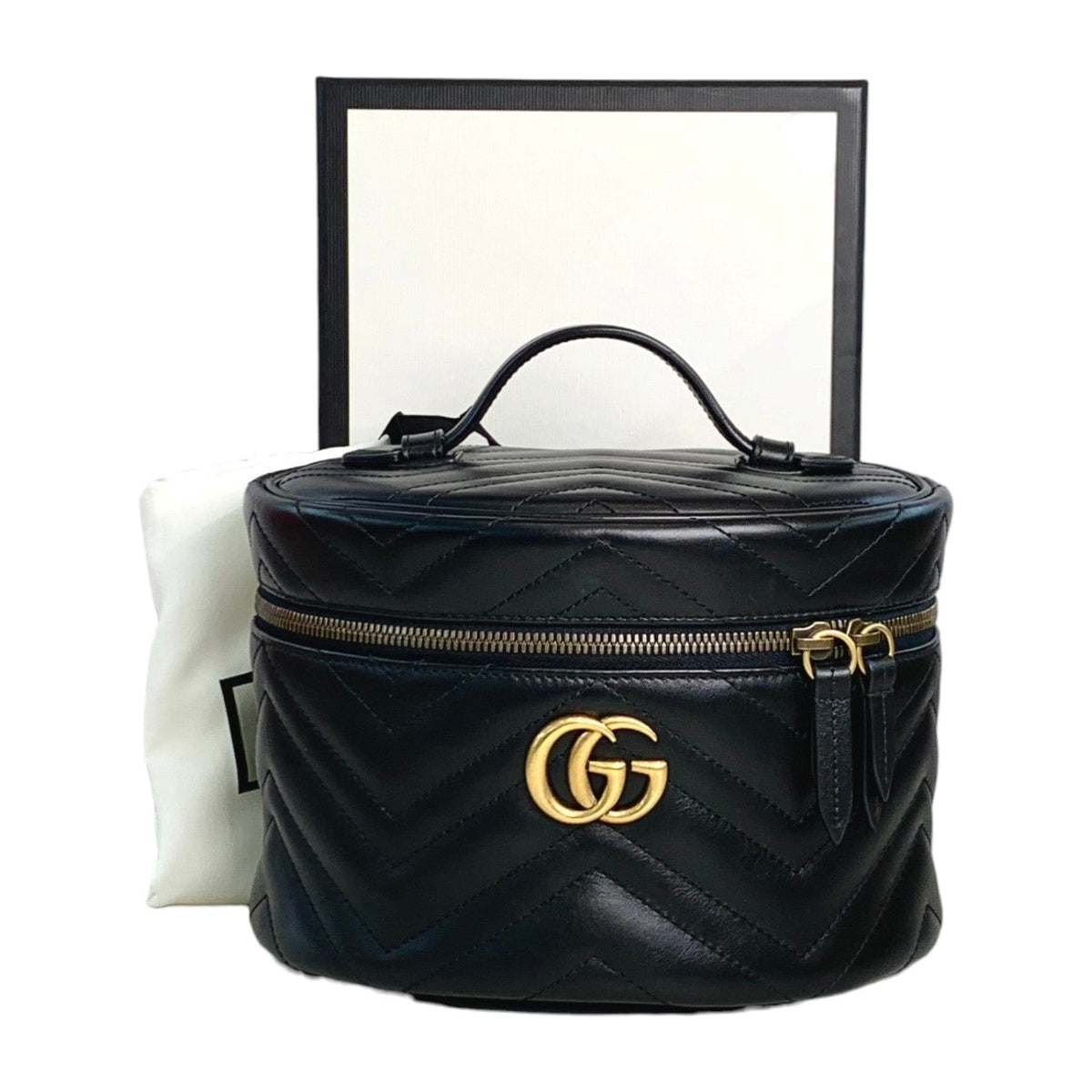Gucci Gucci Black GG Marmont Vanity Case