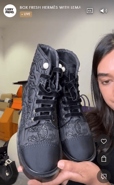 Hermes Chanel Black high heels 38 ALC3806