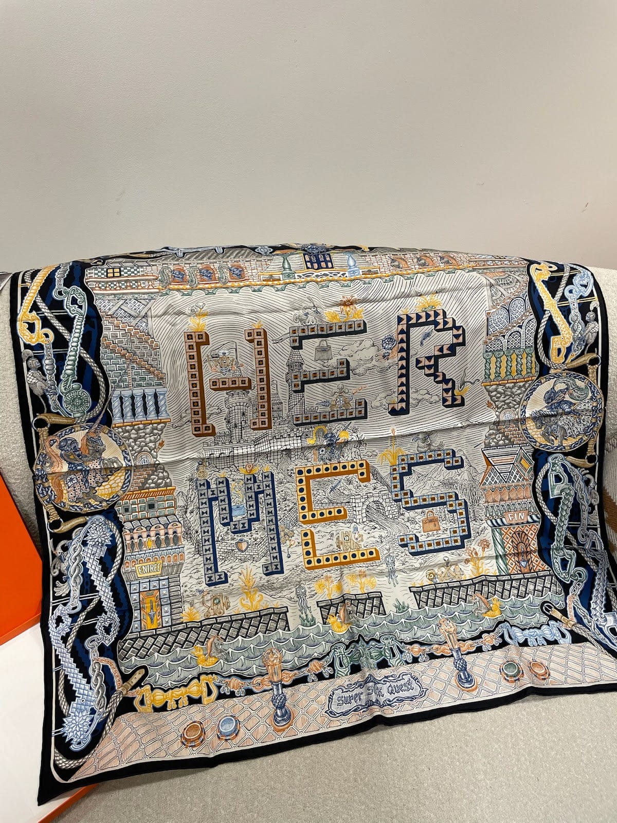 Hermes Hermes 90* 90 Silk Scarf ALC3703