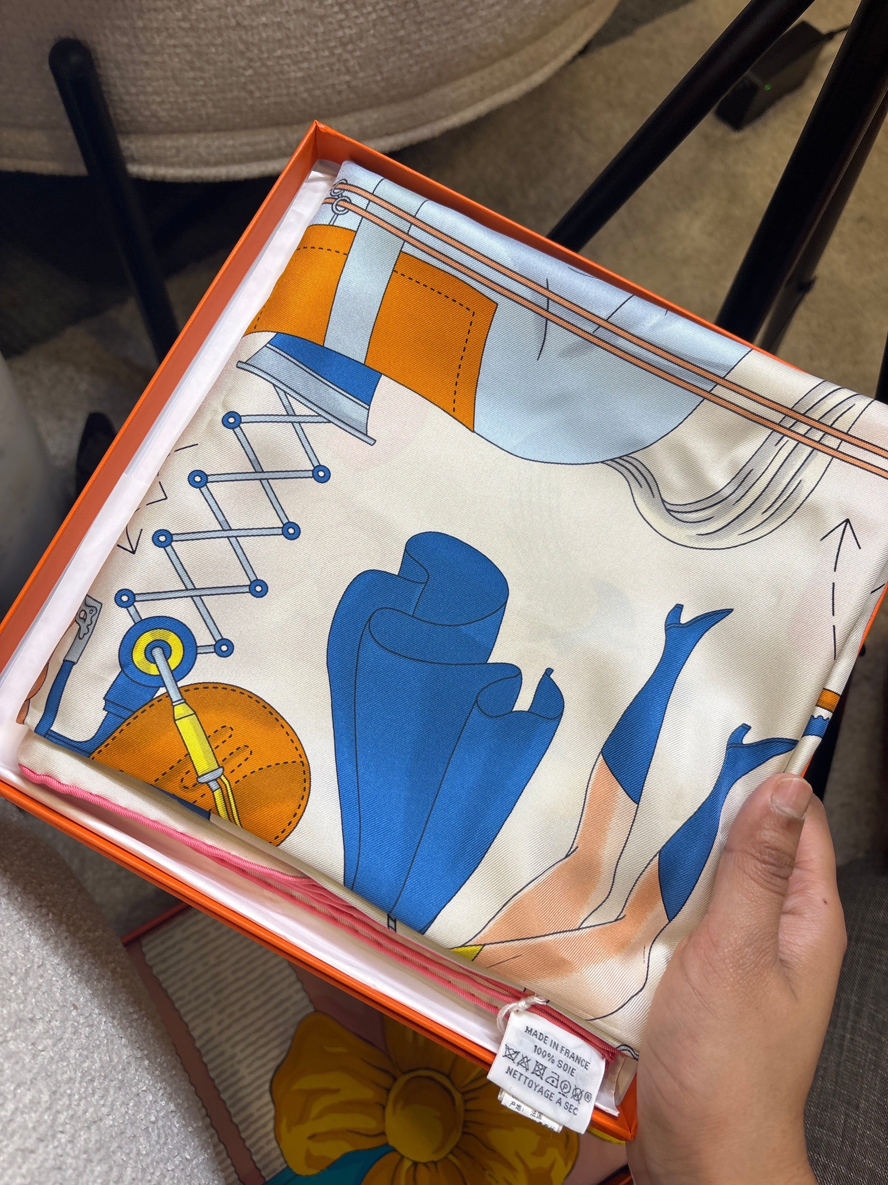 Hermes Hermes 90* 90 Silk Scarf ALC3736