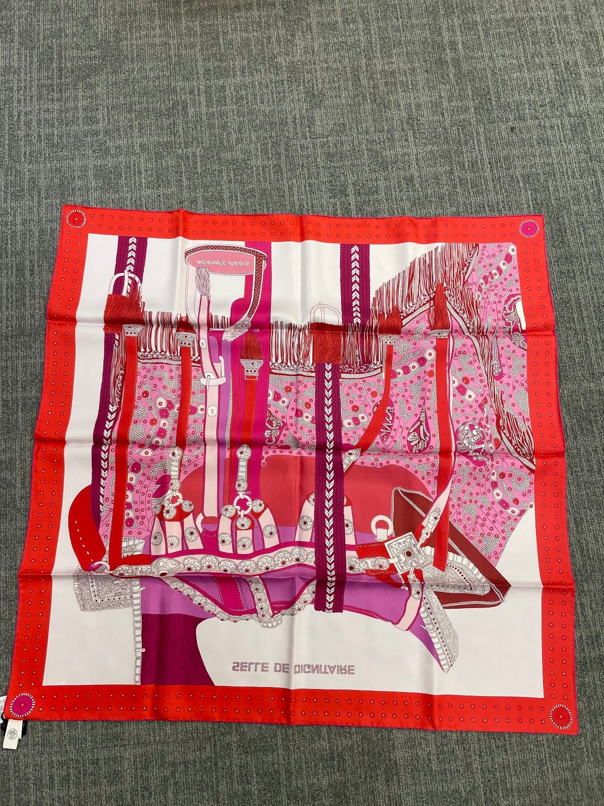 Hermes Hermes 90* 90 Silk Scarf ALC3755