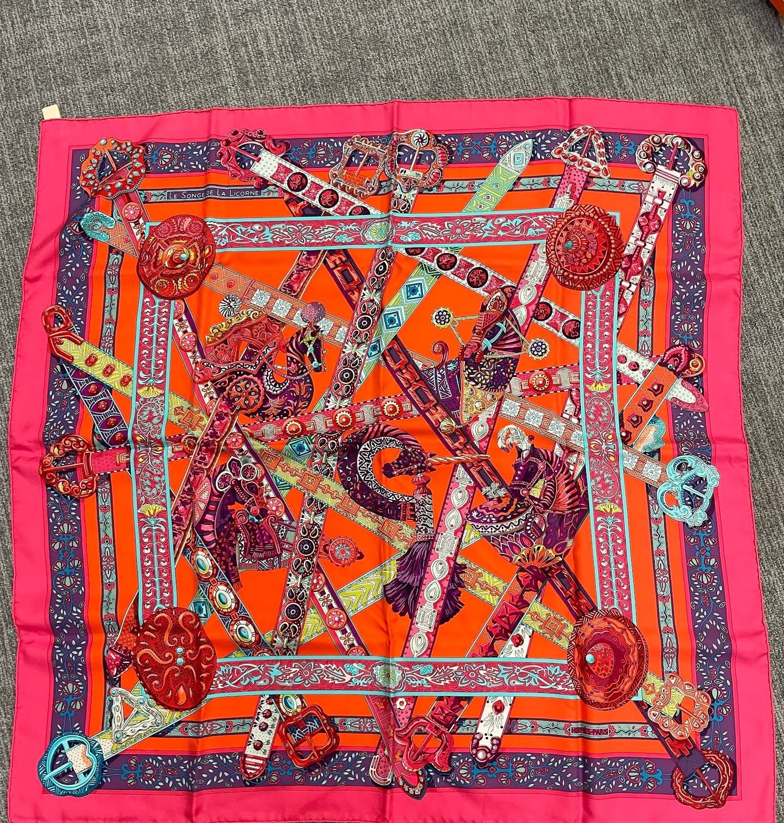 Hermes Hermes 90* 90 Silk Scarf ALC3756