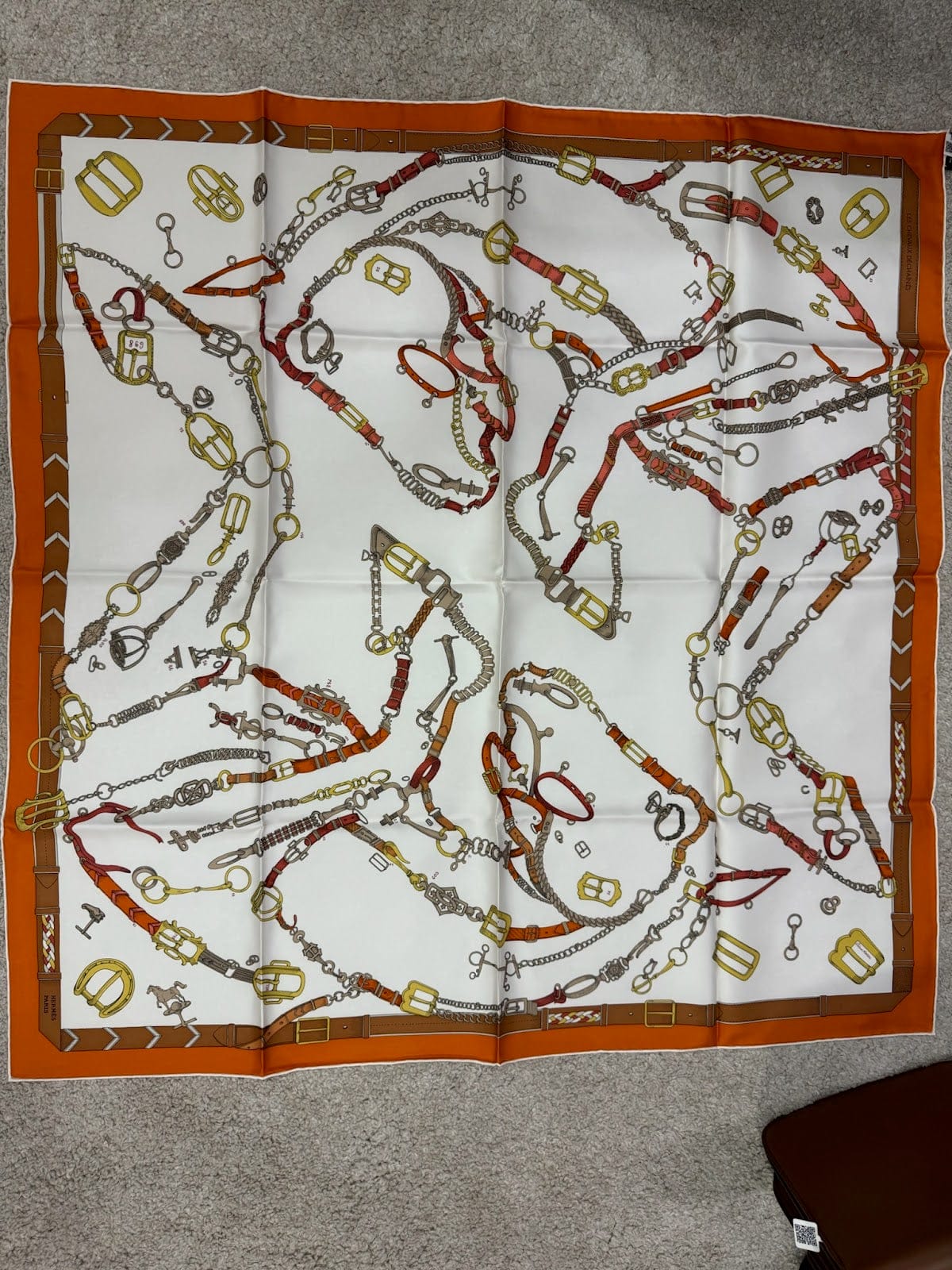 Hermes Hermes 90* 90 Silk Scarf ALC3764