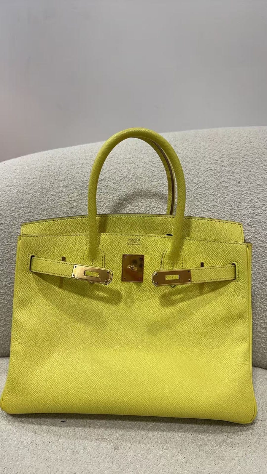 Hermes Hermes BK30 limo Yellow ALC3784