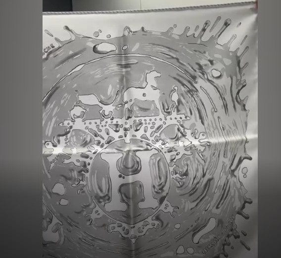 HERMES HERMES Carre 40 Silk White B0717KSUM2