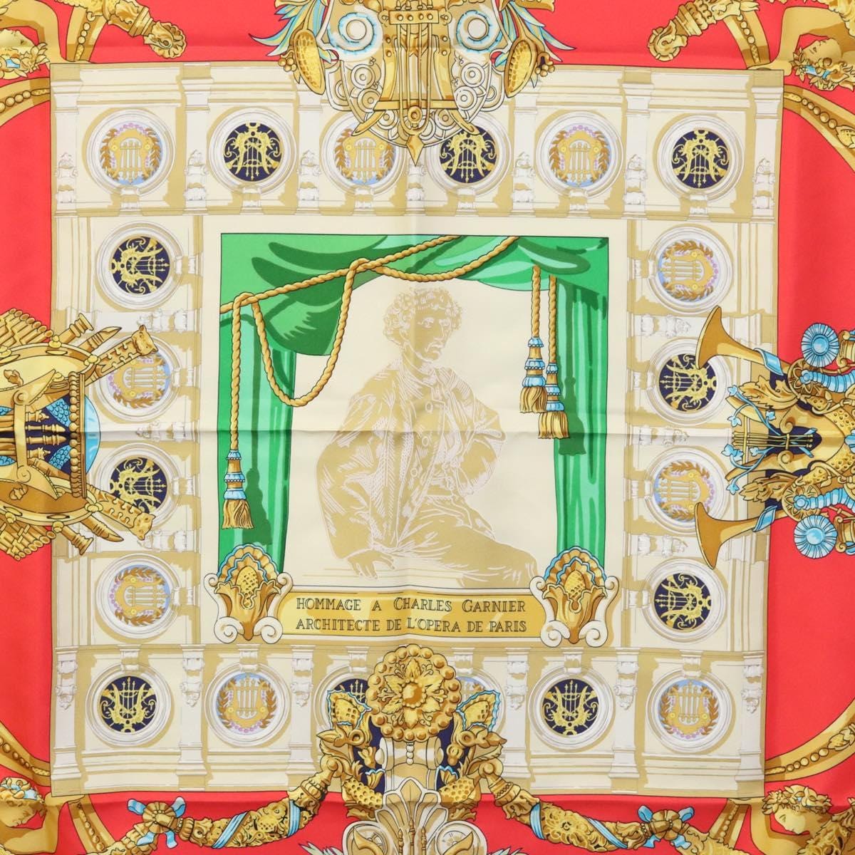 Hermès HERMES Carre 90 HOMMAGE A CHARLES GARNIER ARCHITECTE DE L'OPERA DE PARIS am7690