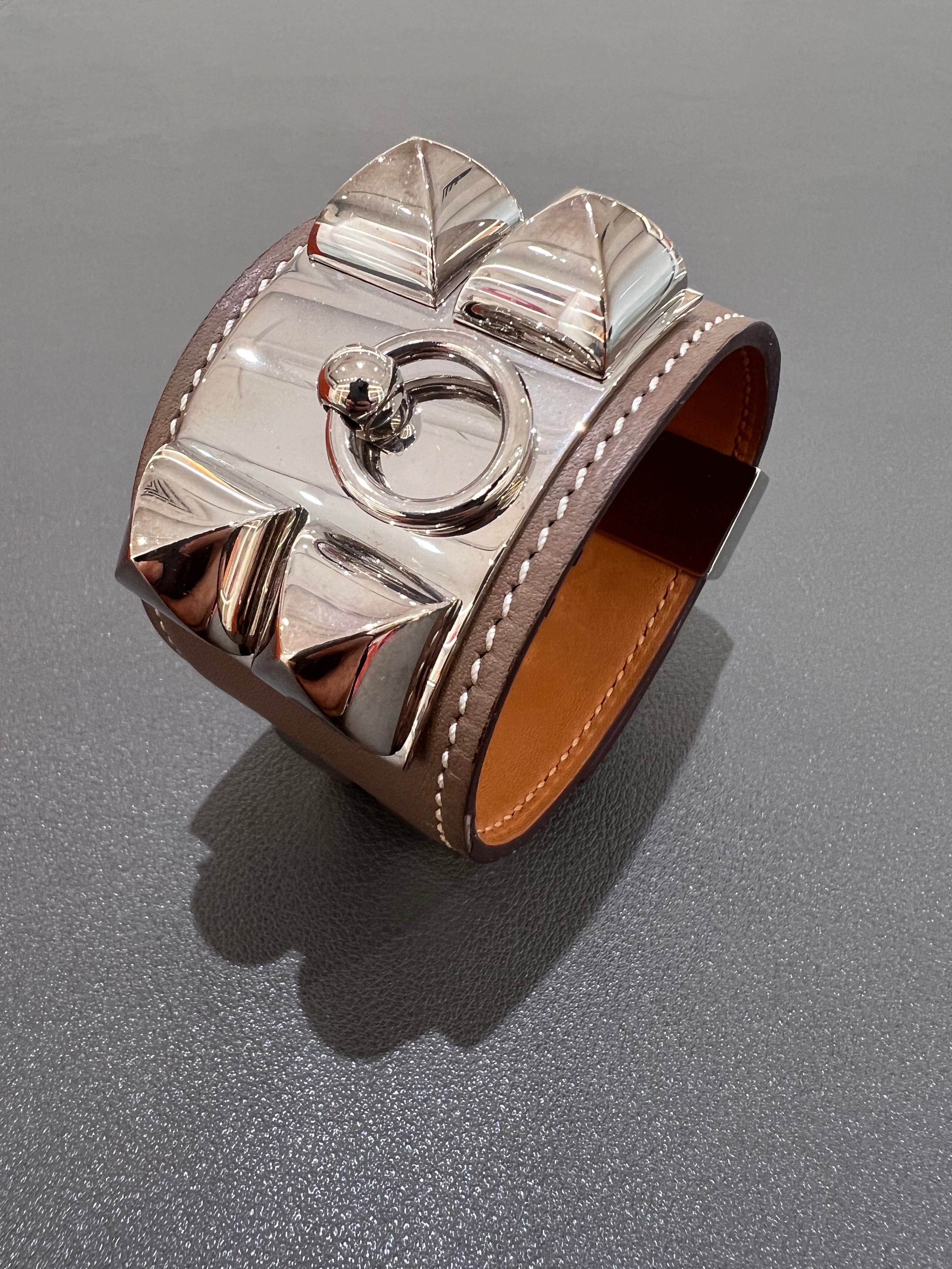 Hermès Hermes CDC Etoupe Swift PHW #M Size S SKC9064H