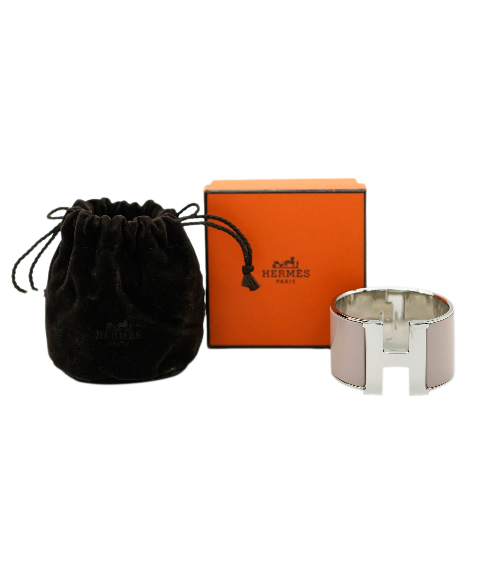 Hermès Hermes Clic Clac H TGM Marron Glace PHW Size 0 SKC1924