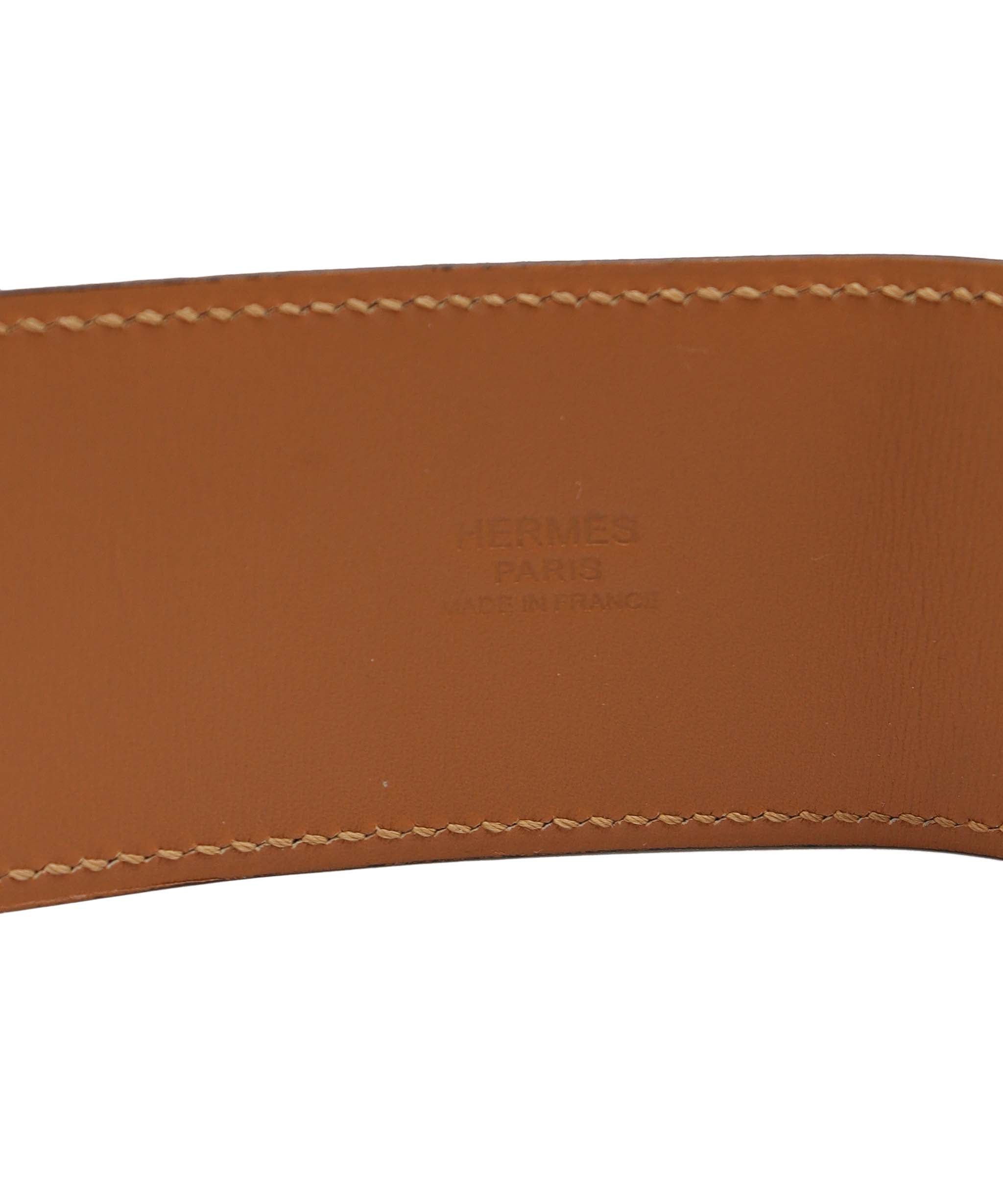 Hermès Hermès Collier De Chien Belt Jaune D'or Epsom PHW #P SKC1839