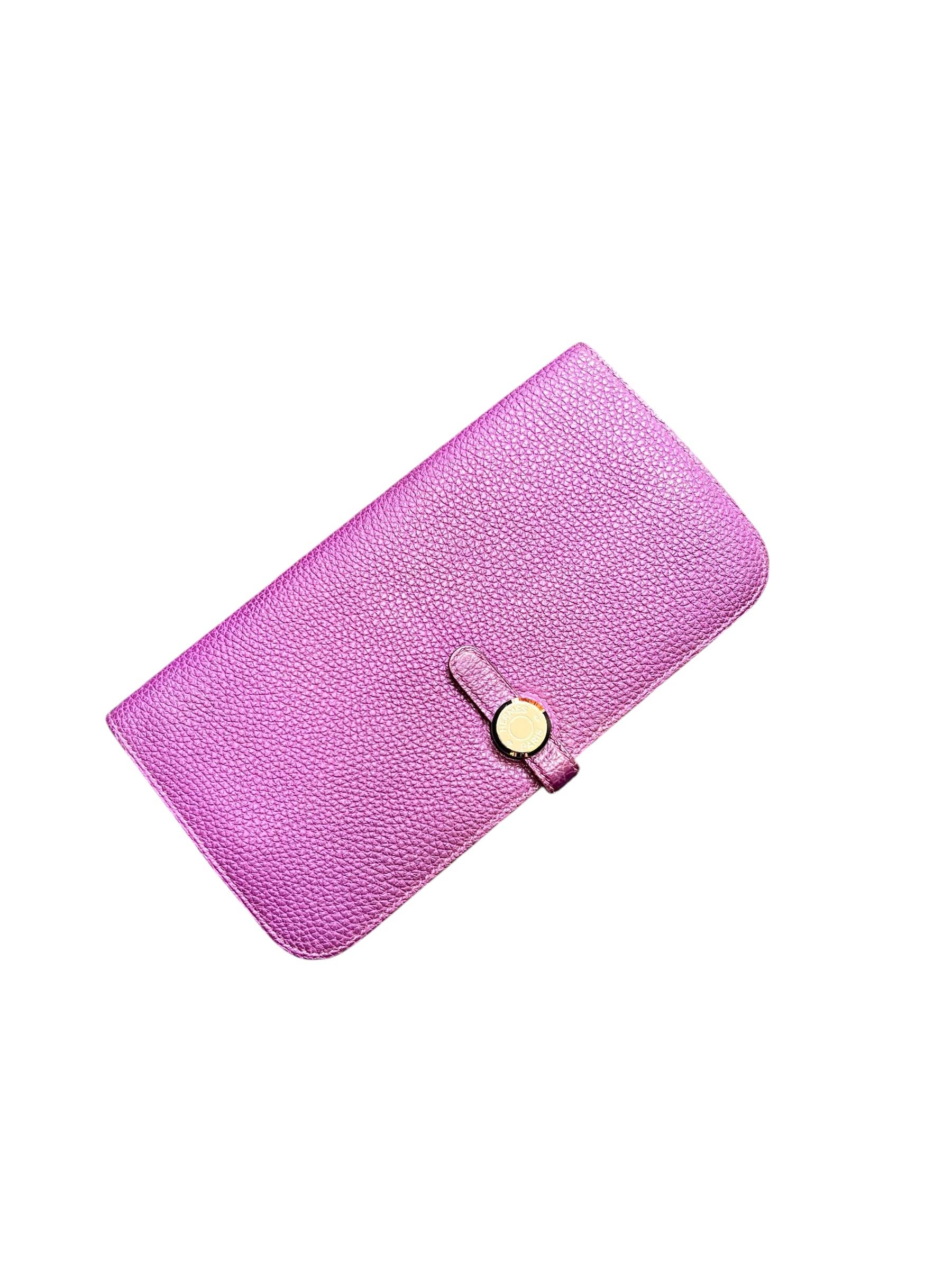 Hermes Hermes Dogon Wallet Ultraviolet Togo PHW #T SSLG1019