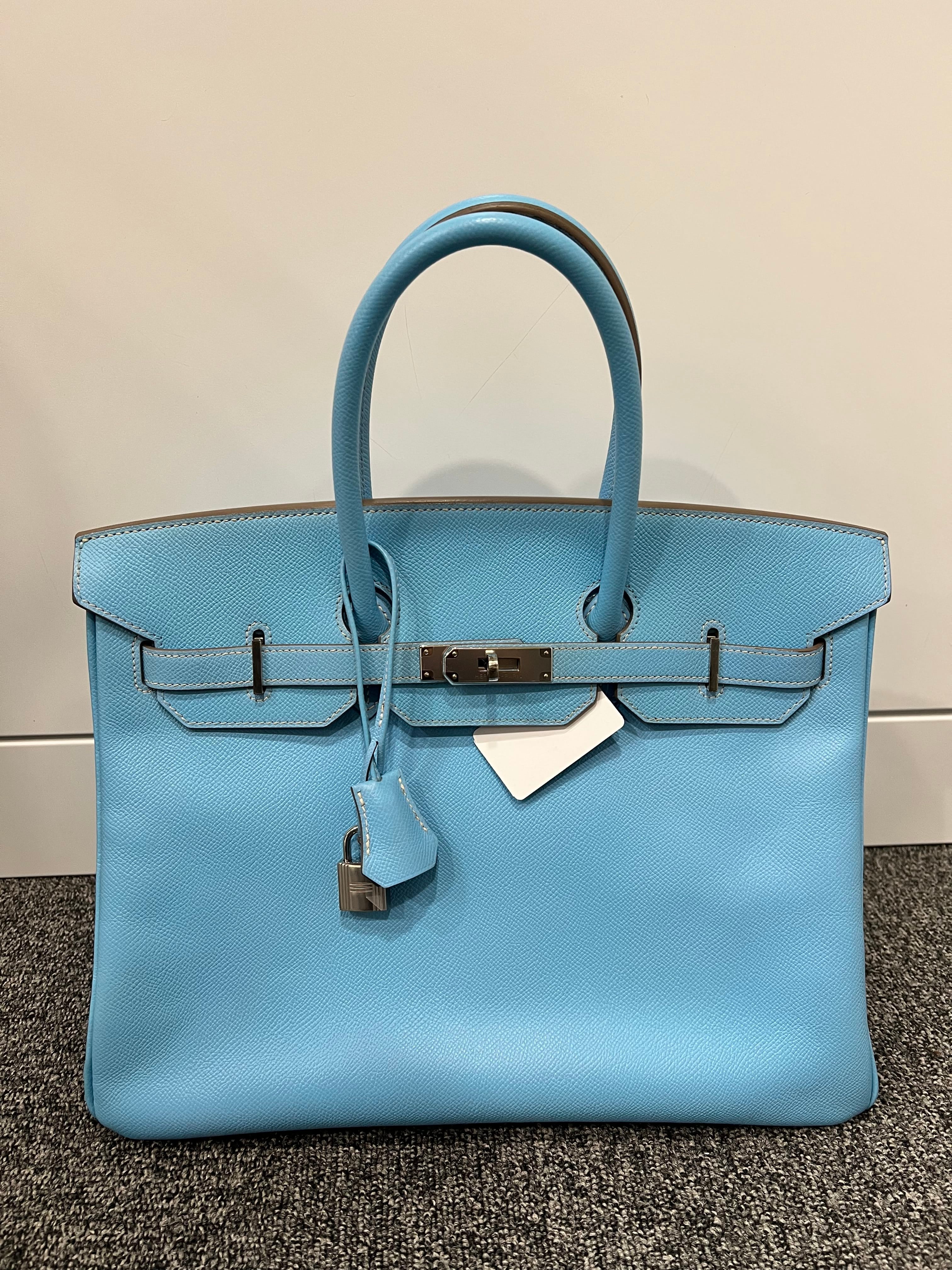 HERMES HERMES Epsom Celeste SV Birkin 35 B07086PPG5