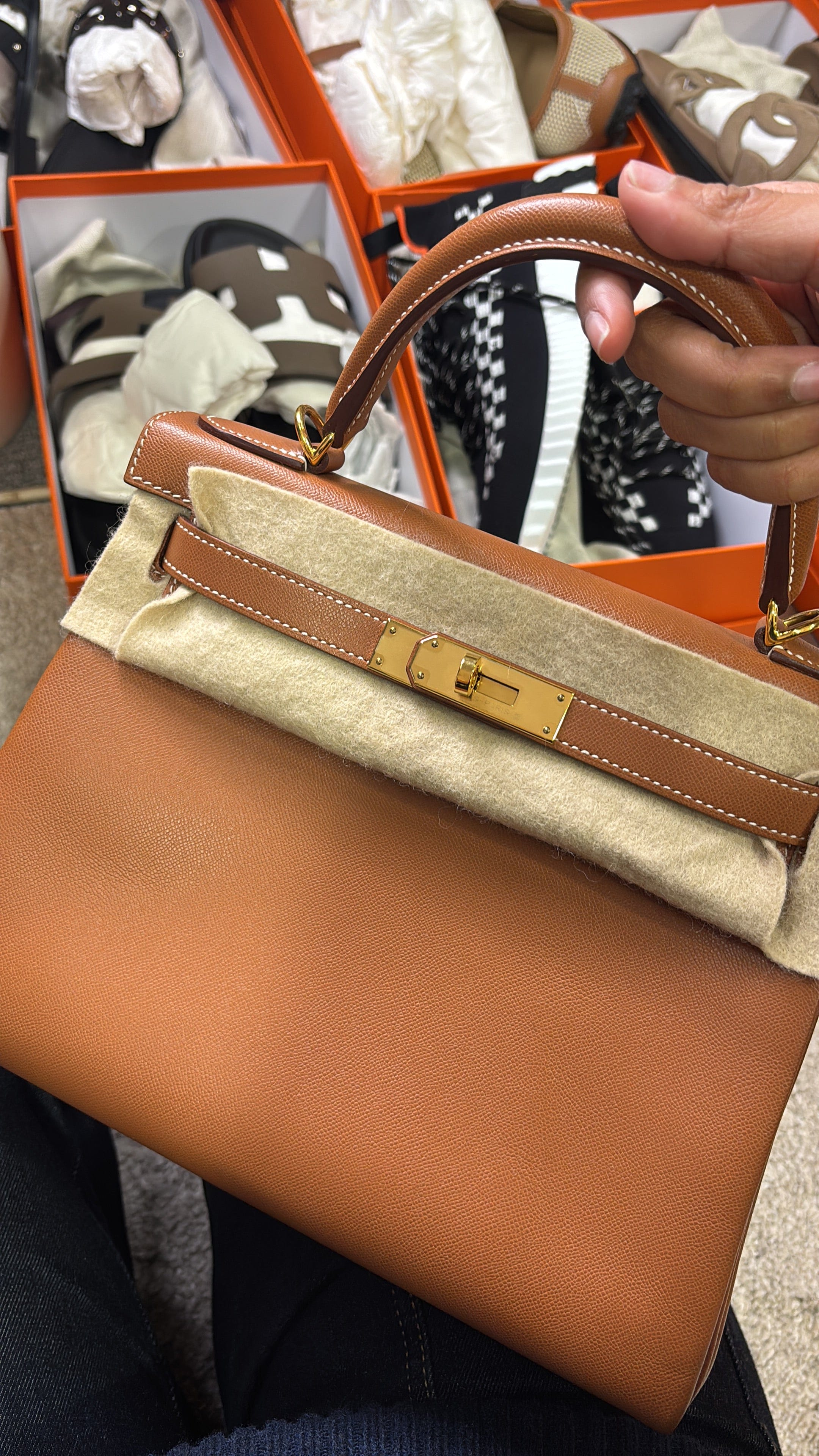 Hermes Hermes Kelly 28 Gold Full set ALC3712