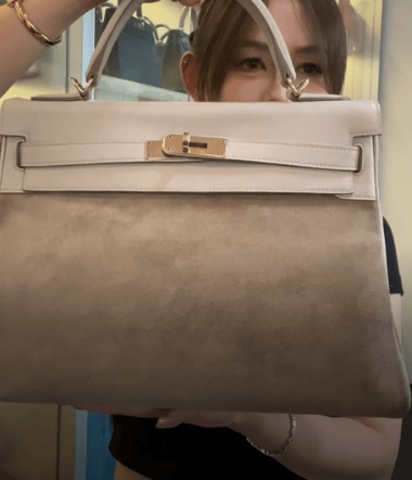 Hermes Hermes Kelly 32 Grizzly Gris Perle PBHW #R SYCYE2611