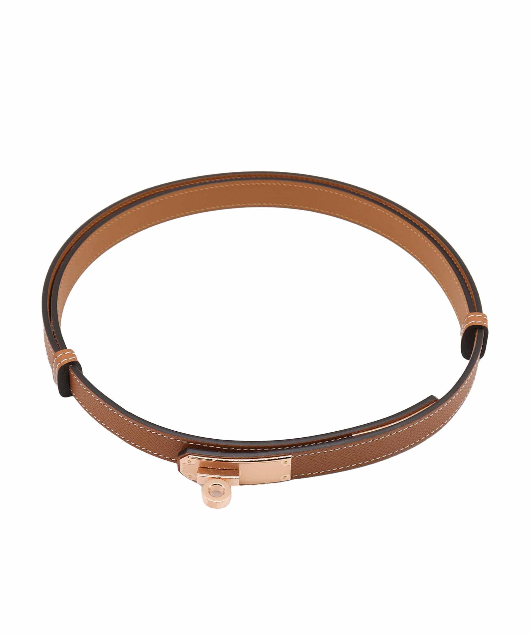 Hermès Hermes Kelly Belt Gold Epsom RGHW SKC1970