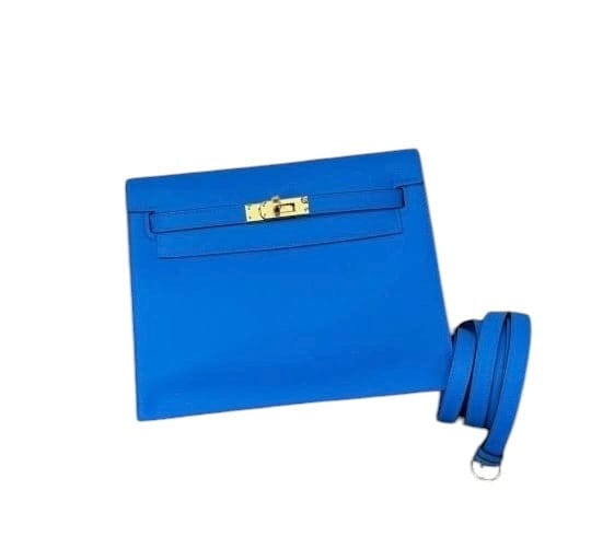 Hermès Hermes Kelly Danse Blue Hydra Swift GHW SYCYB1038