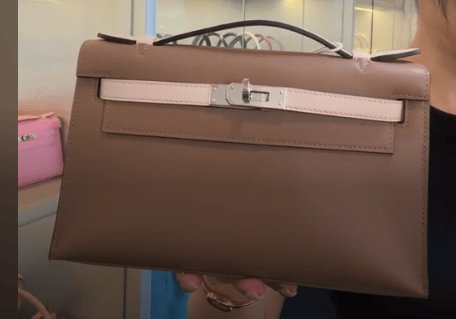 Hermes Hermes Kelly Pochette HSS Beige De Weimar/Nata PHW #K SYCYF1105