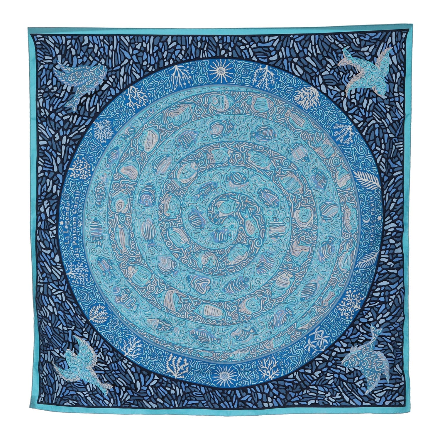 Hermès Hermès La Legende Du Poisson Corail Scarf
