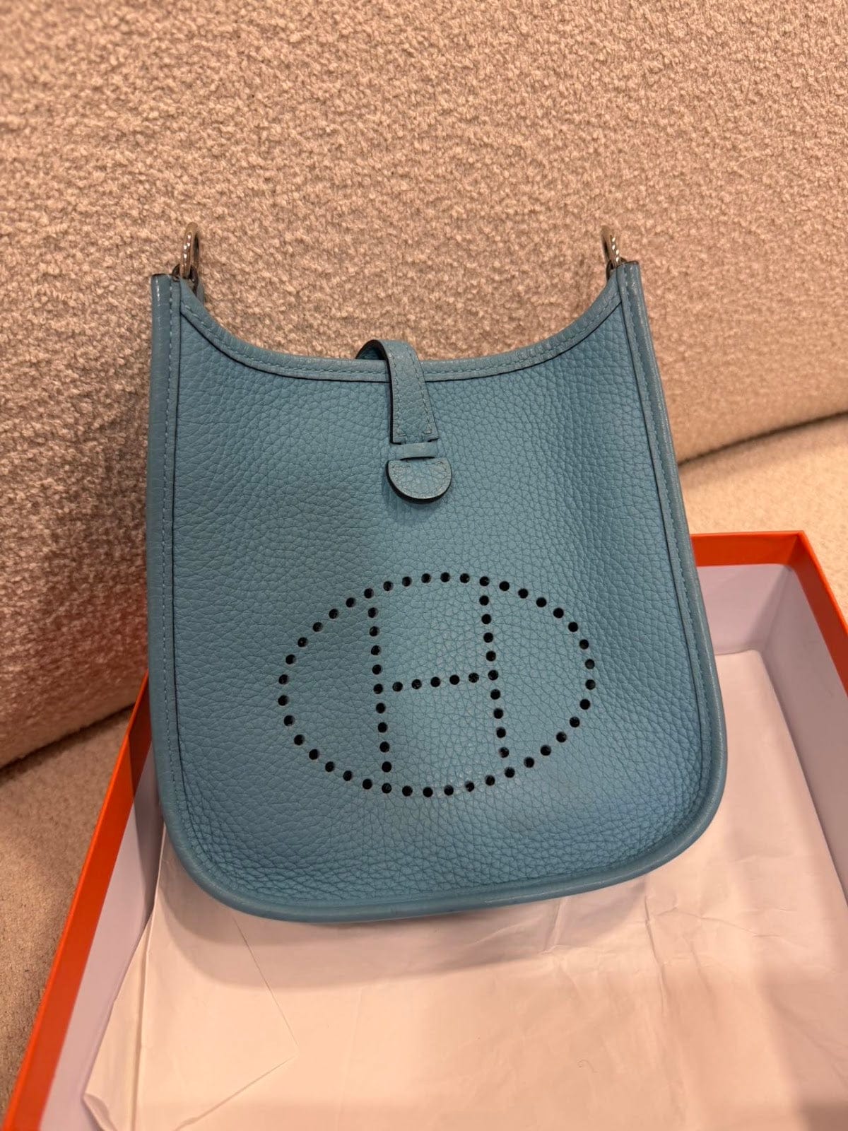 Hermès Hermes Mini evelyne Blue ALC3842
