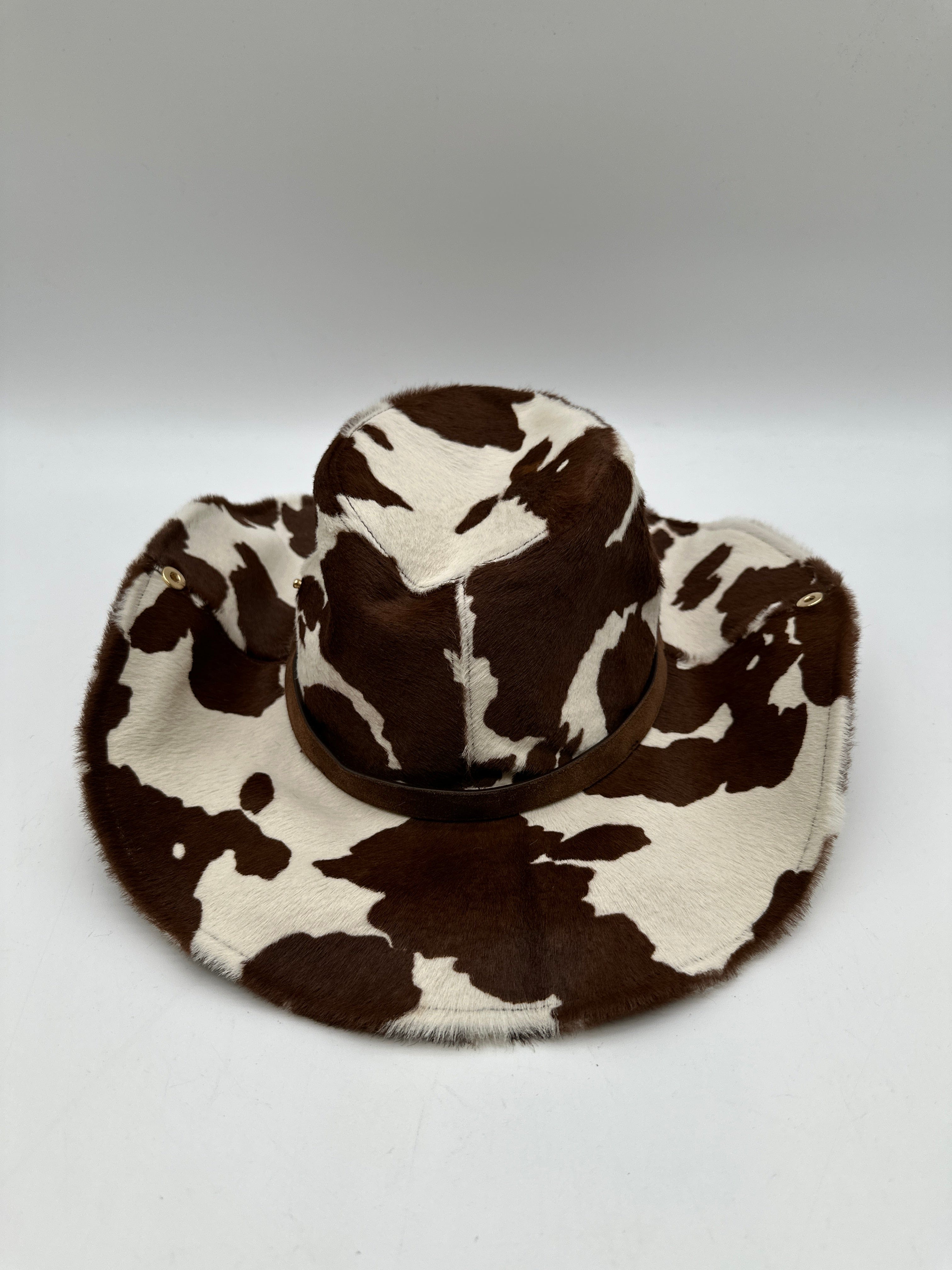 Hermès Hermès Miu Miu Printed leather cowboy hat S PCA991
