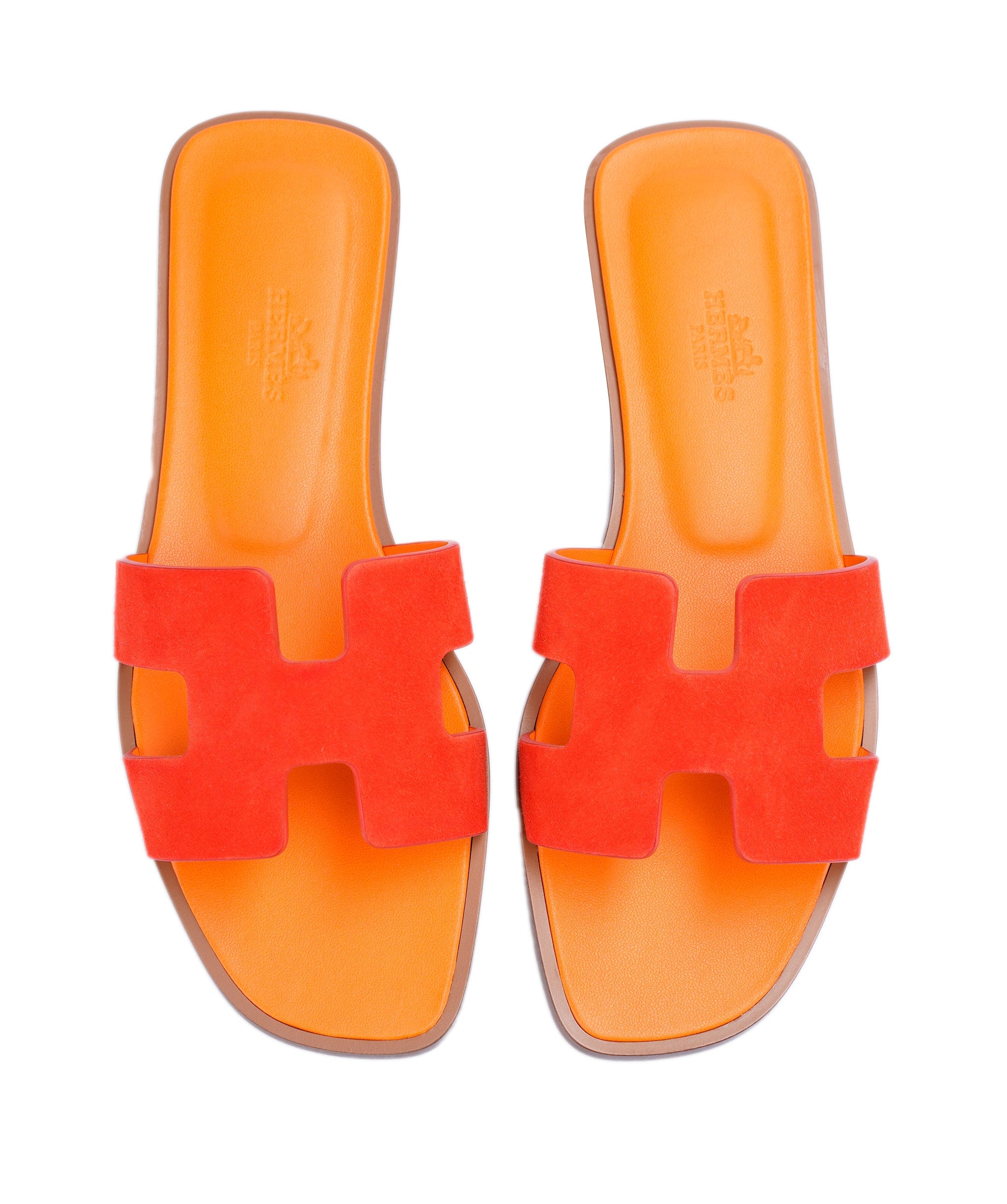 Hermès Hermes Oran Sandals 37 Rouge écarlate 014011AG