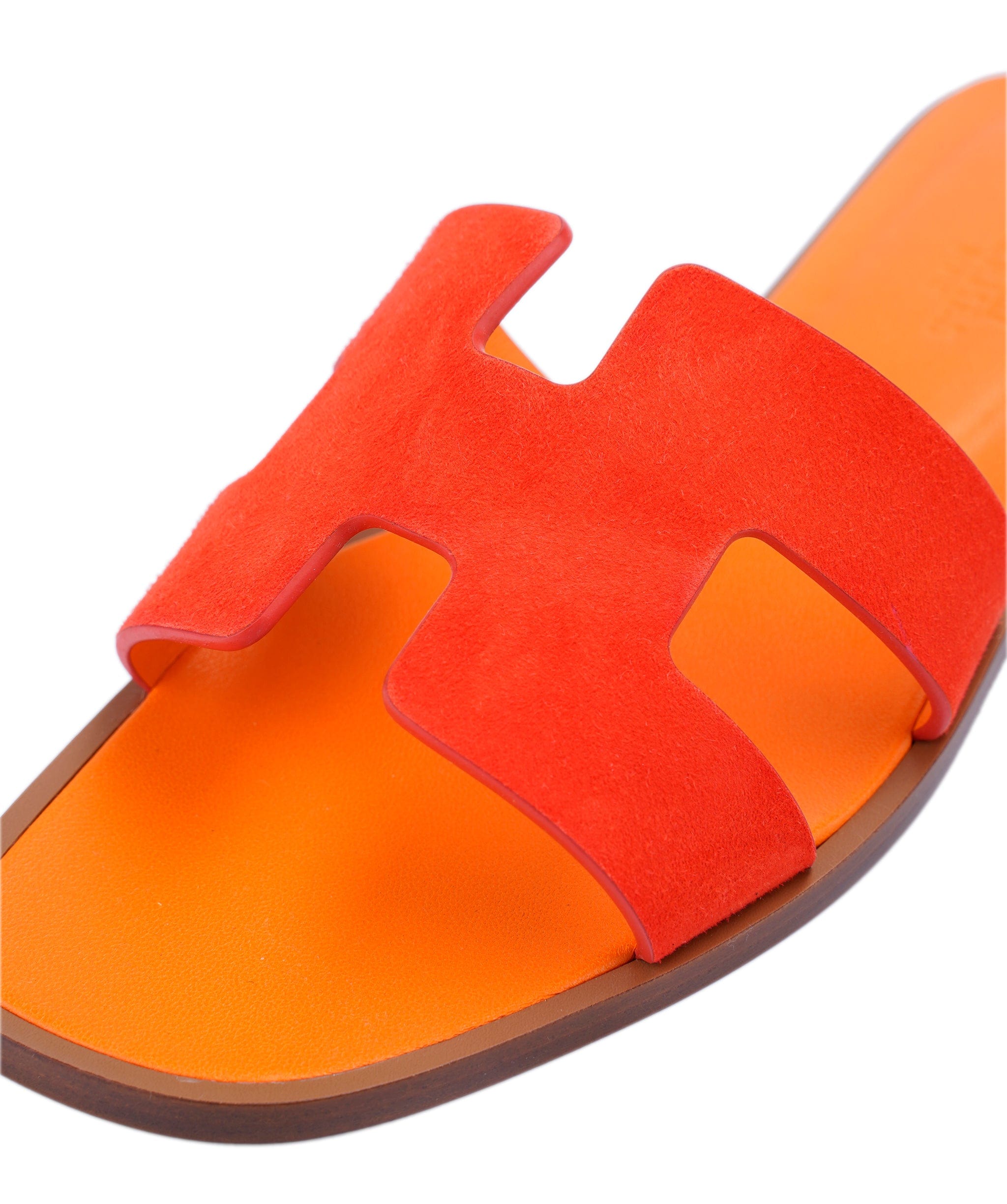 Hermès Hermes Oran Sandals 37 Rouge écarlate 014011AG