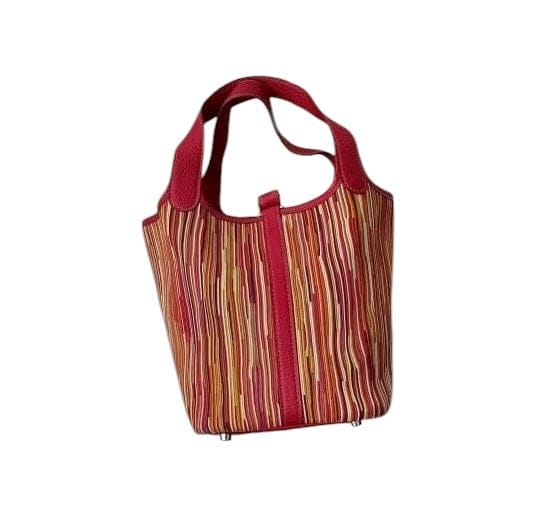 Hermès Hermes Picotin 18 Vibrato Rouge Vif PHW SYCYB1044