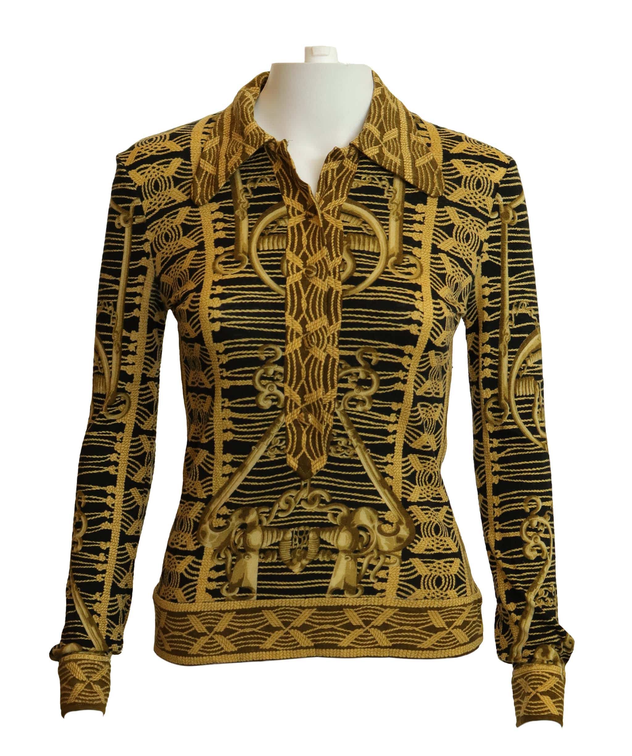 Hermes Hermes polo yellow and gold AGC2946