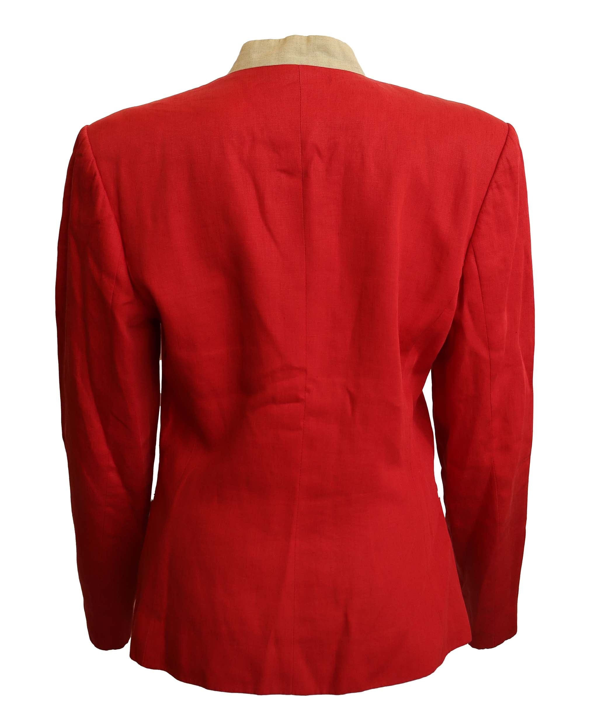 Hermes Hermès red jacket with col mahault AGC2916